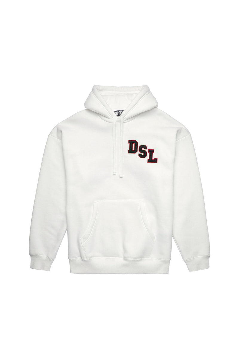 DIESEL HOODIE WITH VARSITY FELT PATCHES – Bosscouture